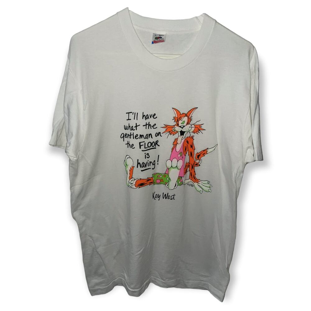 Vintage Single Stitched Graphic Tee Sz L EUC
